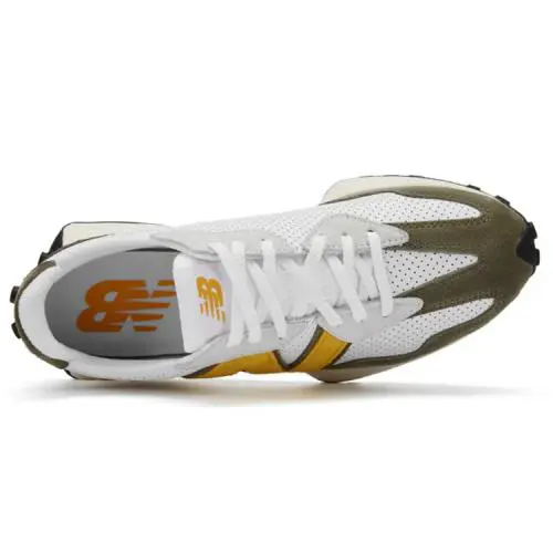 New Balance shoes - New Balance 327 - MS327PO - White Olive Yellow - U60 - MS327PO 3