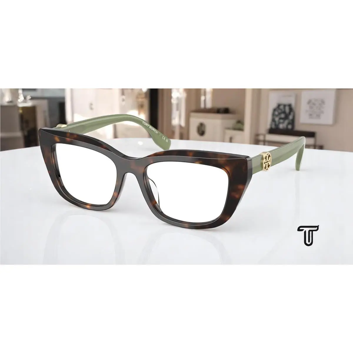 Tory Burch TY2158U 1964 Dark Tortoise Demo Lens 51 mm Women`s Eyeglasses