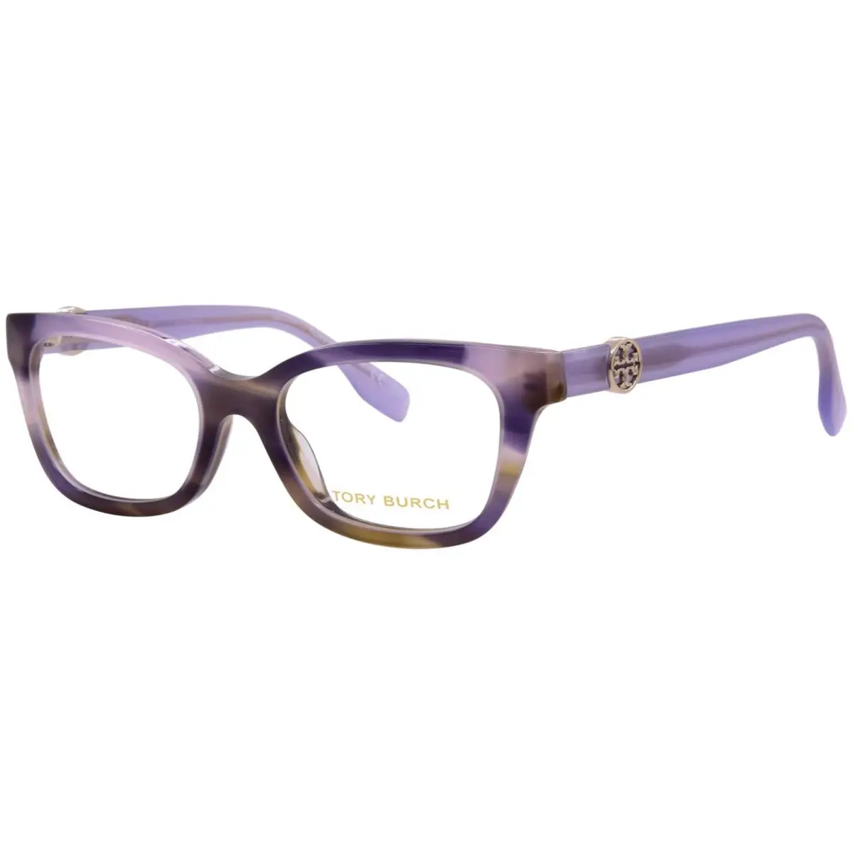 Tory Burch TY2159U 2027 Eyeglasses Frame Women`s Striated Purple Full Rim 49mm
