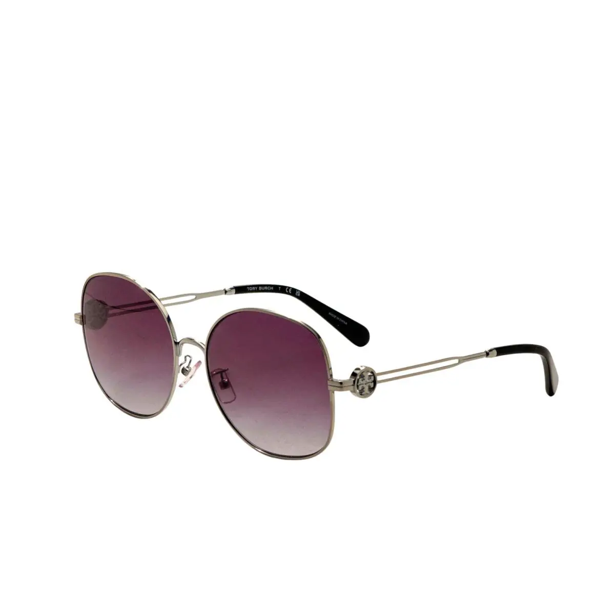Tory Burch Grey Gradient Round Ladies Sunglasses TY6112 32748G 56 TY6112 32748G