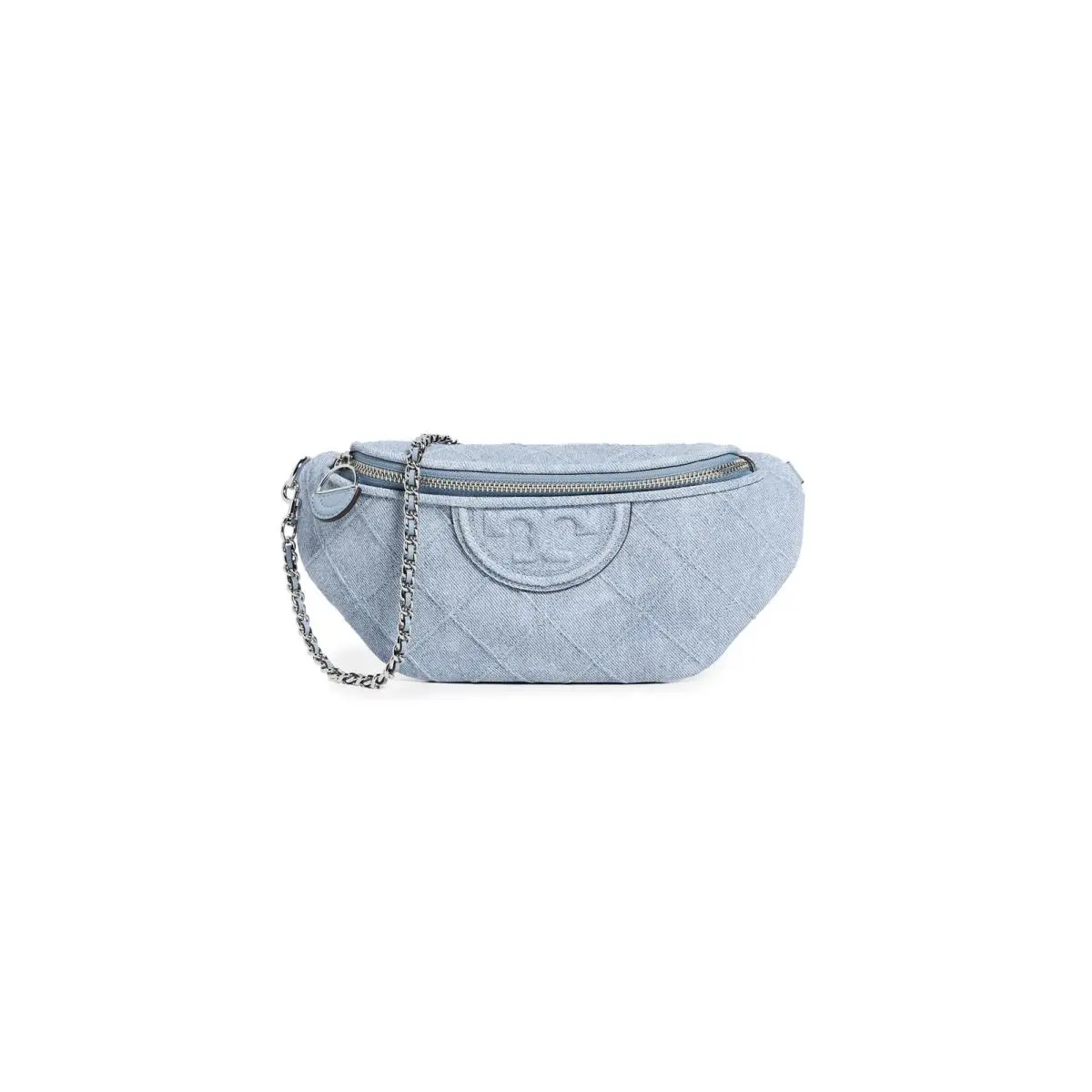 Tory Burch Women`s Fleming Denim Belt Bag Denim Blue One Size