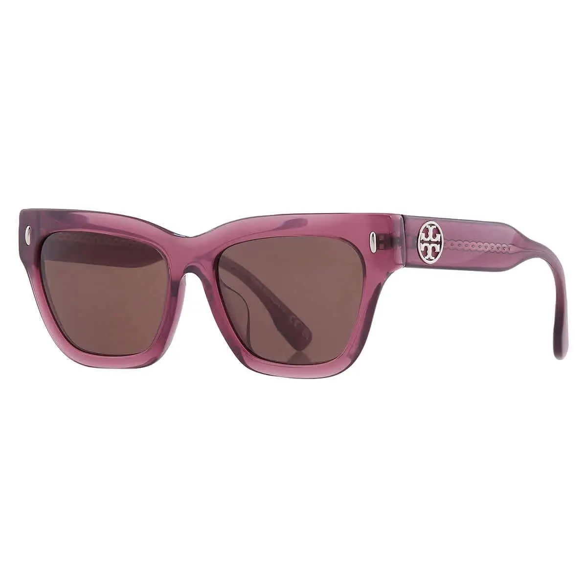 Tory Burch Brown Cat Eye Ladies Sunglasses TY7208U 317973 54 TY7208U 317973 54
