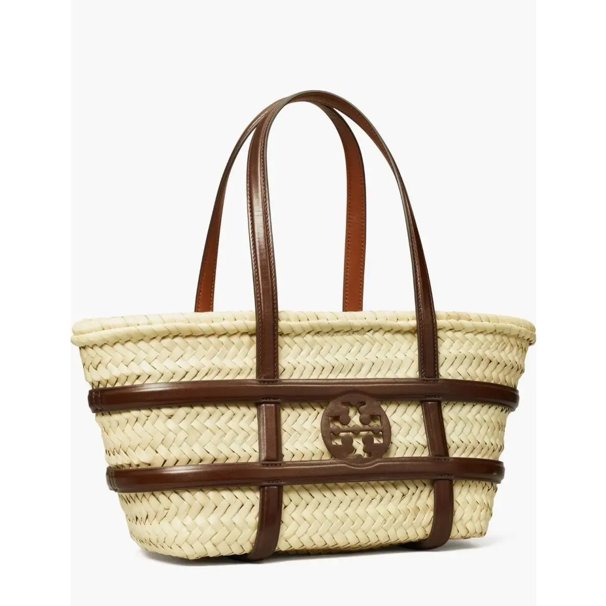 Tory Burch Ella Small Straw Basket Tote
