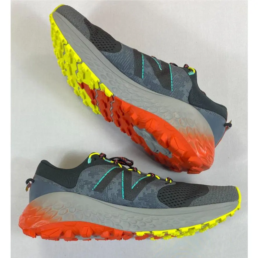 New Balance shoes - New Balance Fresh Foam More Trail - Black/Grey/Orange/Yellow/Teal (UPC: 194389955843) 0