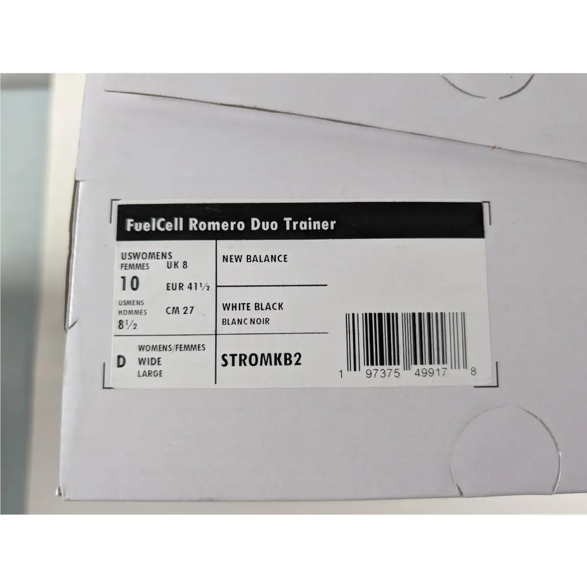 New Balance shoes - FuelCell Romero Duo Trainer - FuelCell Romero Duo Trainer - White Black 4