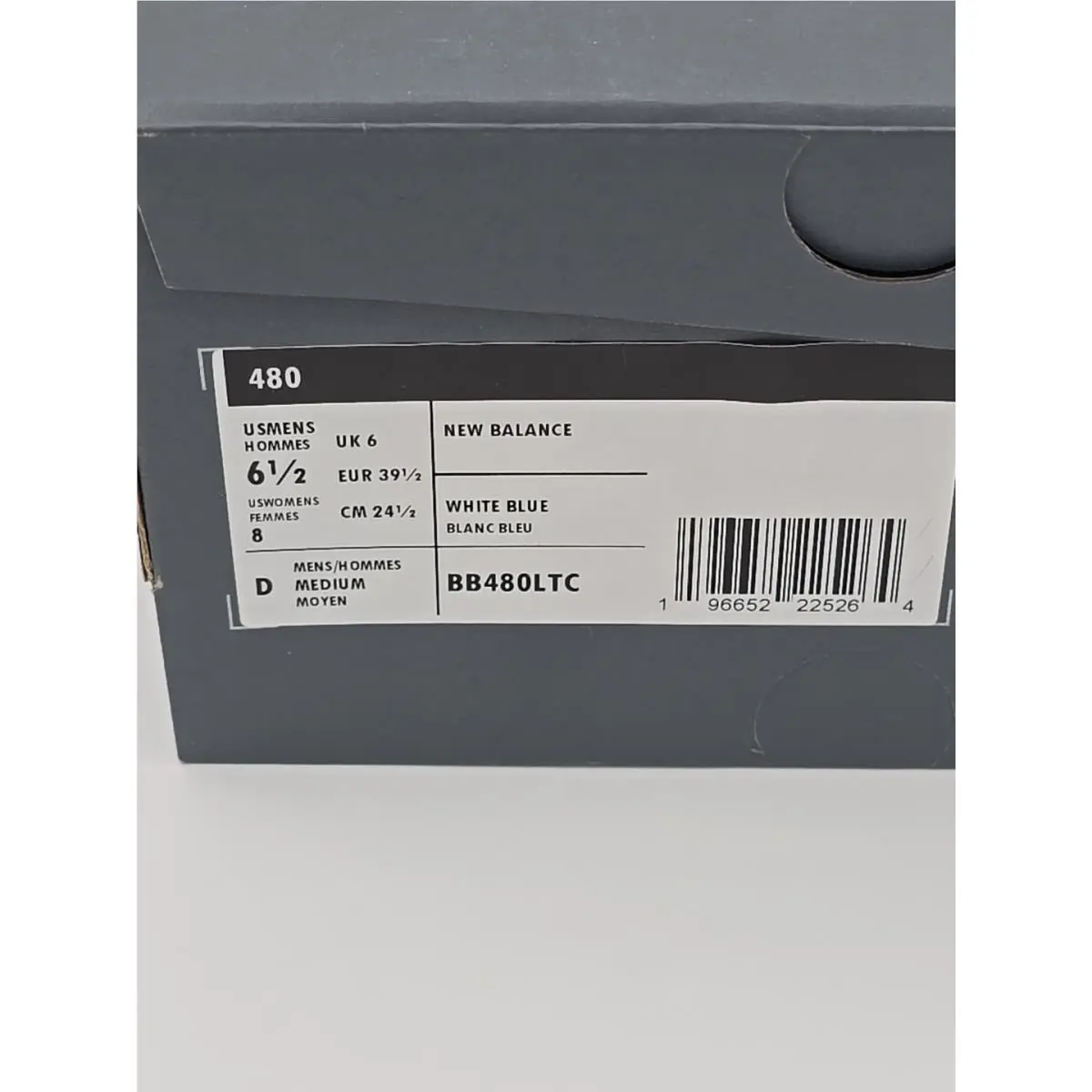 New Balance shoes - 480 - 12345 - White 19