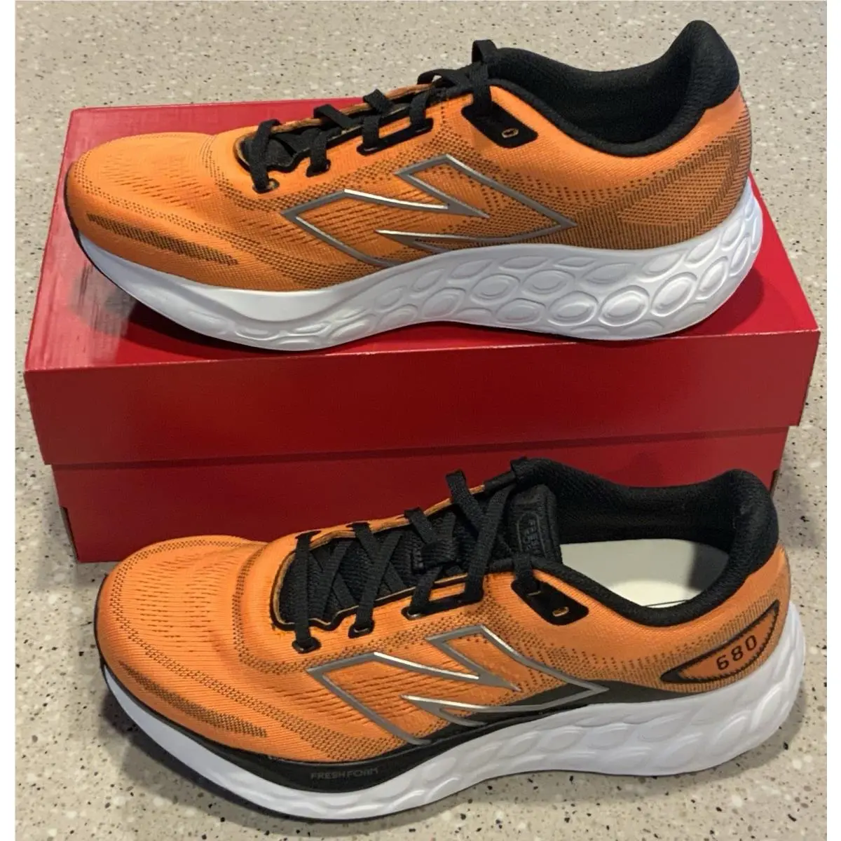 New Balance shoes - New Balance 680 - M680RO8 - Sizzle (Orange) / Black / Dark Silver Metallic (UPC: 197968088949) 0