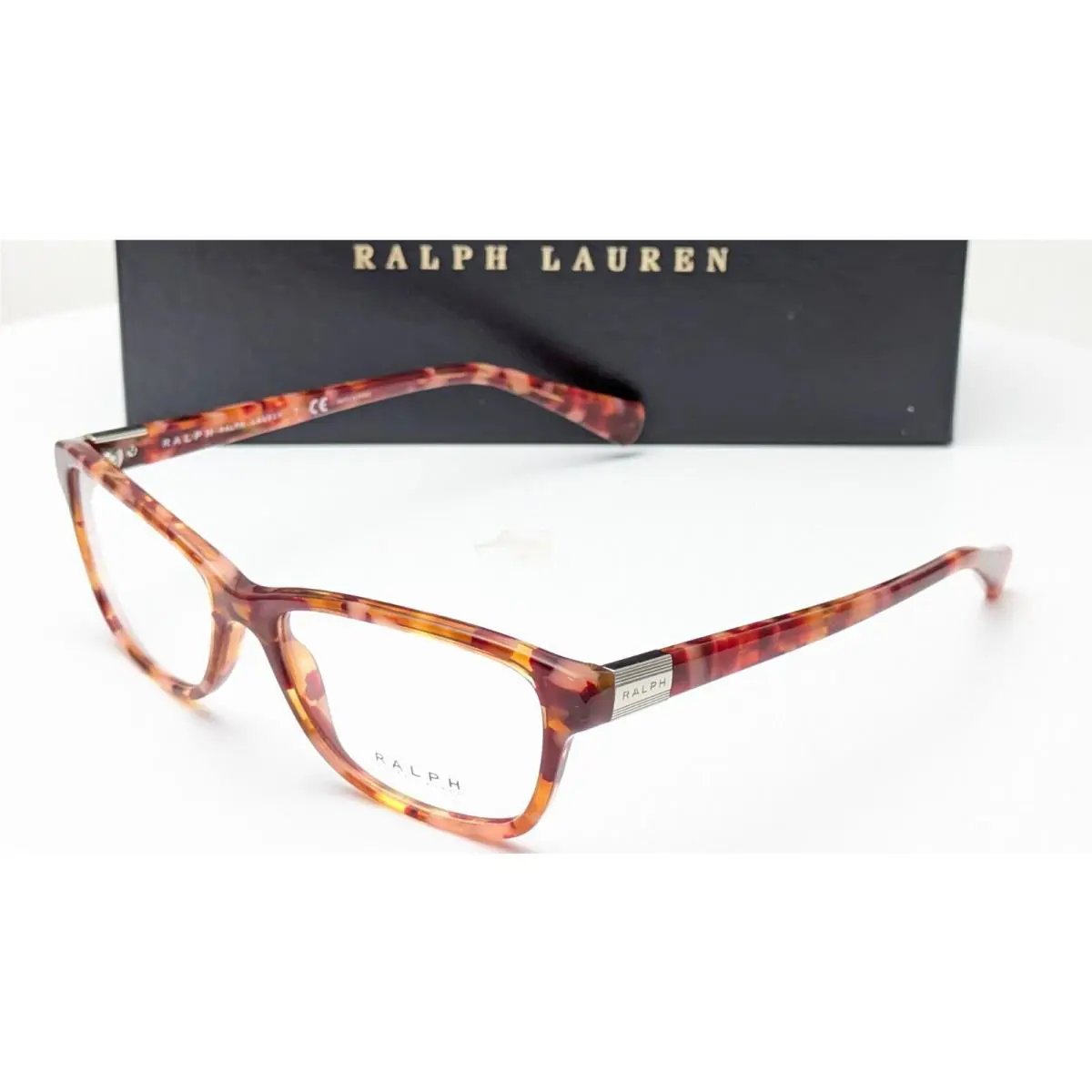 Ralph Lauren RA7079 1587 Rose Tortoise Cat Eye Womens Eyeglasses 53mm