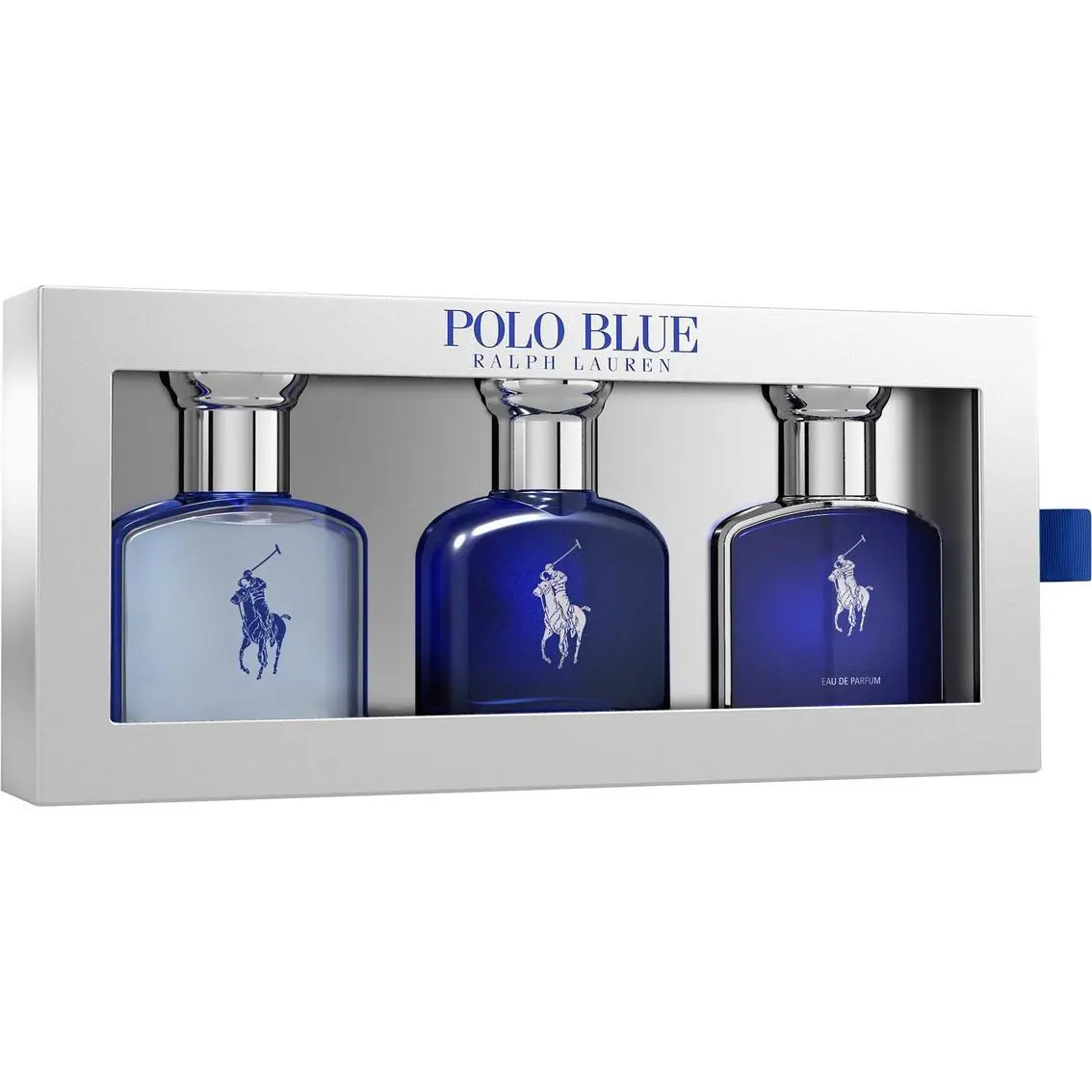 Ralph Lauren Polo Blue 3 Pcs Set: Blue 1.36 Edt + Blue 1.36 Edp + Ultra Blue 1.36 Edt