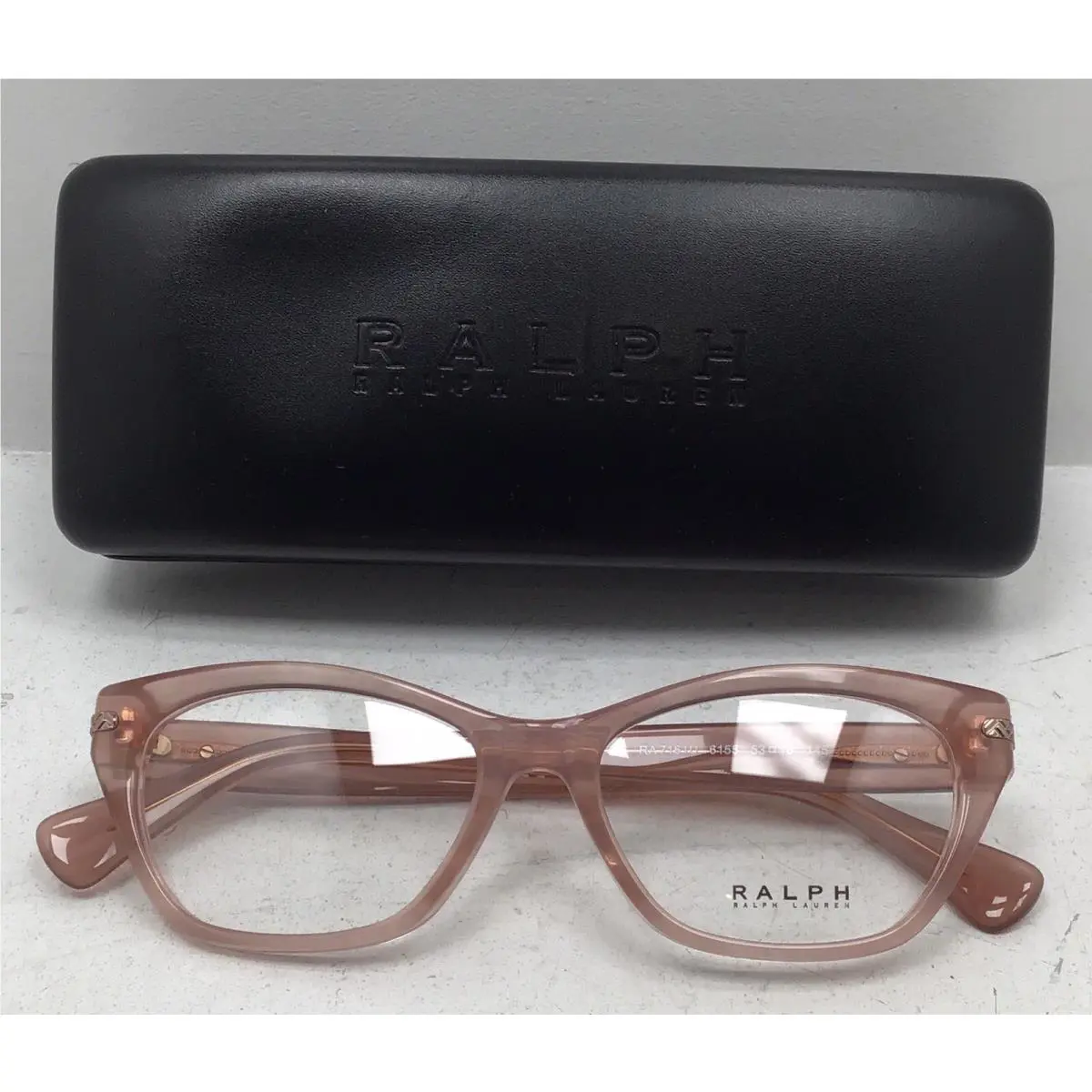 Ralph By Ralph Lauren Women’s RA7161U Eyeglasses In Transparent Rose Size 53