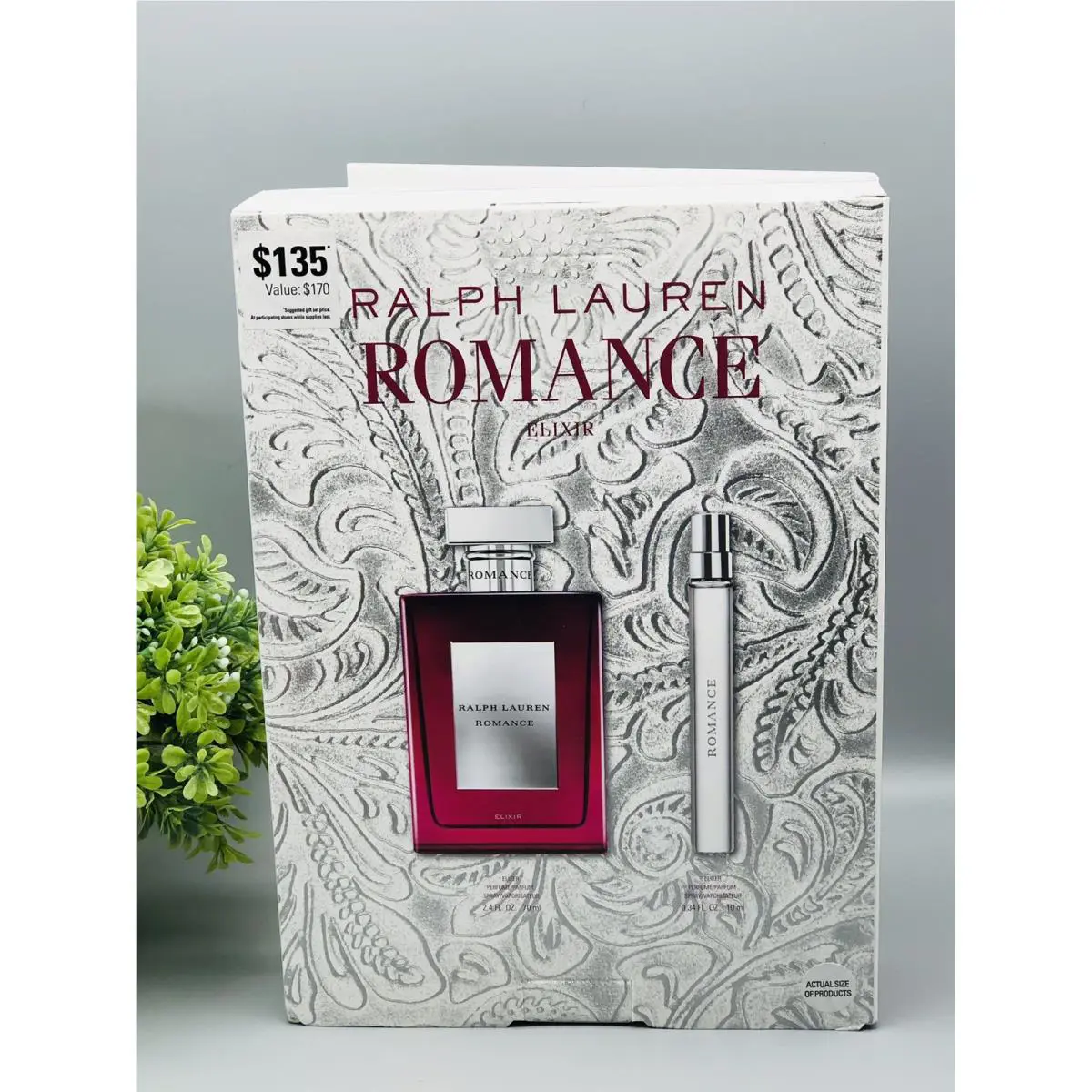 Ralph Lauren Romance Elixir Eau De Parfum Spray 2.4 oz W/ Travel Size 0.34 oz