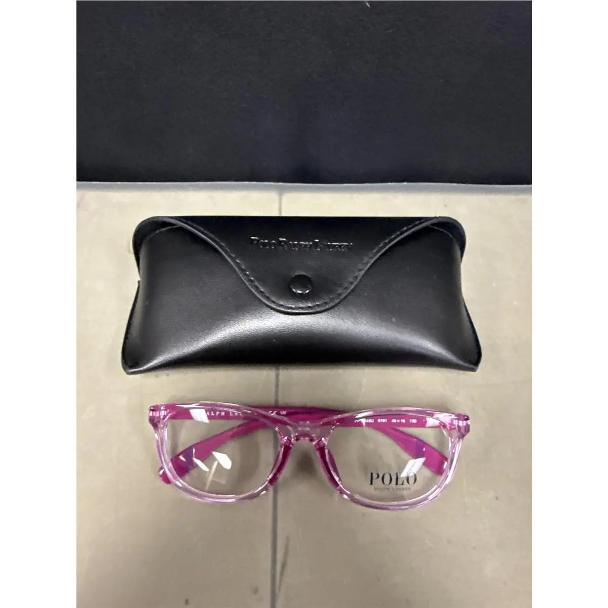 Polo Ralph Lauren 8548U Shiny Transparent Pink 130/49-16 Demo Lens
