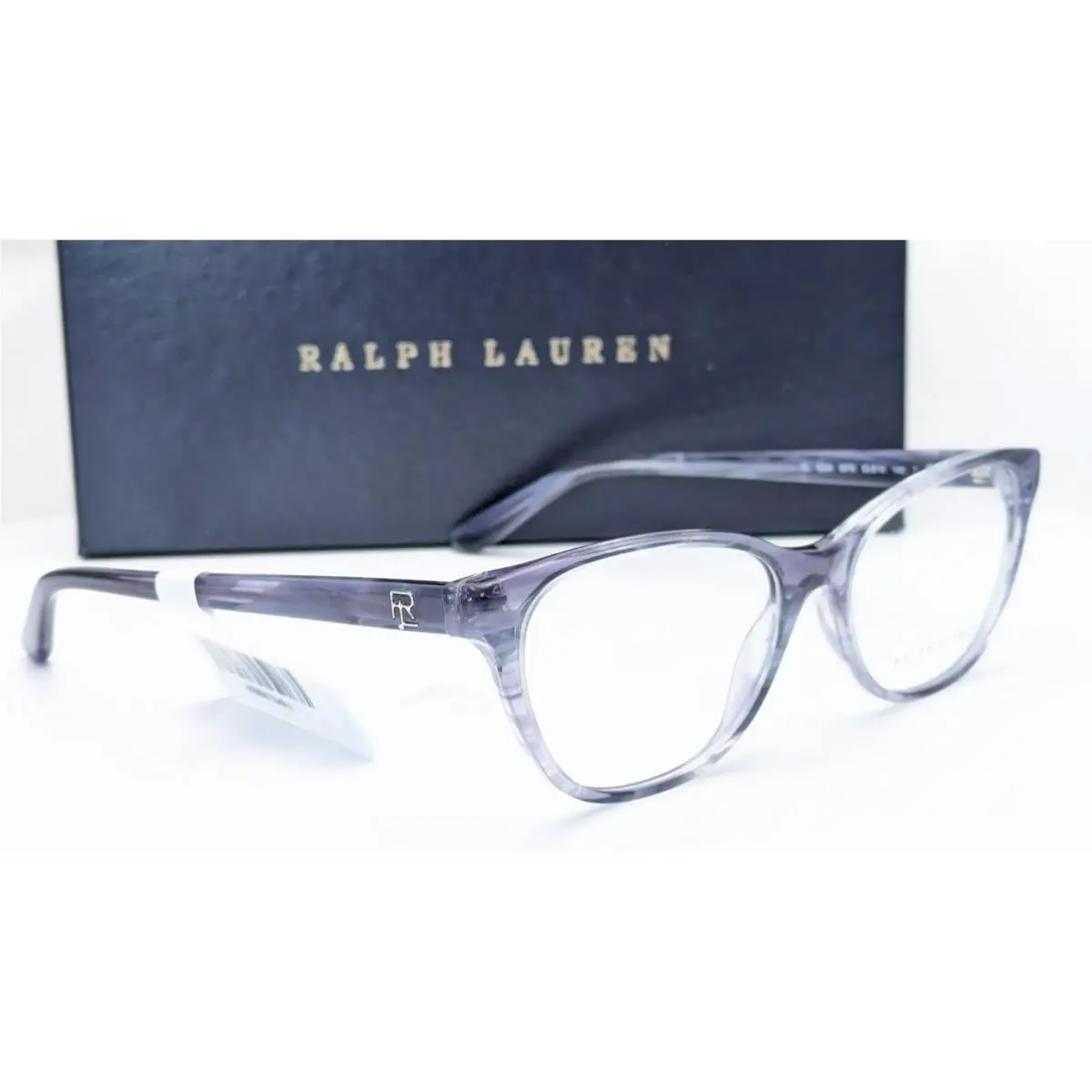 Ralph Lauren RL6204 5876 Shiny Striped Blue Cat Eye Womens Eyeglasses 53mm