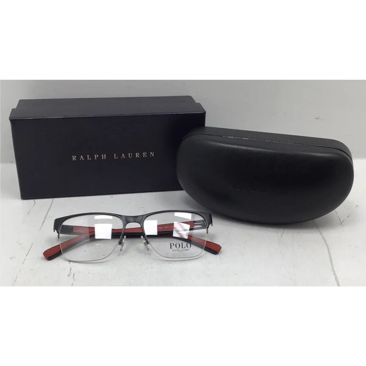 Polo Ralph Lauren Men’s PH1228 Matte Black Eyeglasses with Demo Lenses Size 54