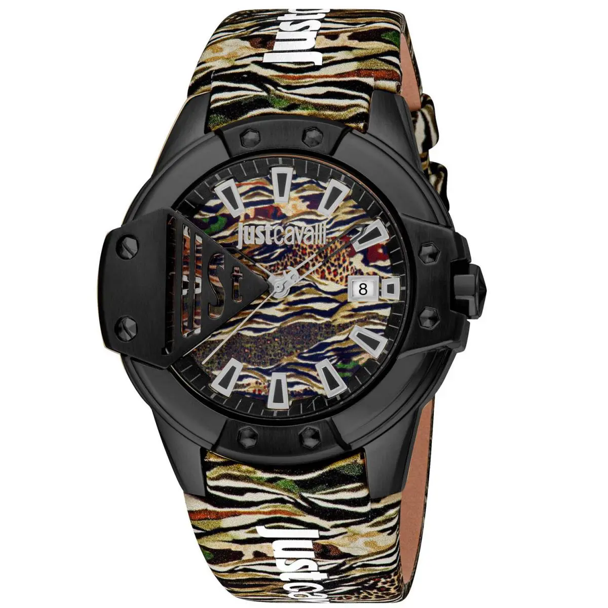Just Cavalli Women`s Scudo Black Dial Watch - JC1G260L0065