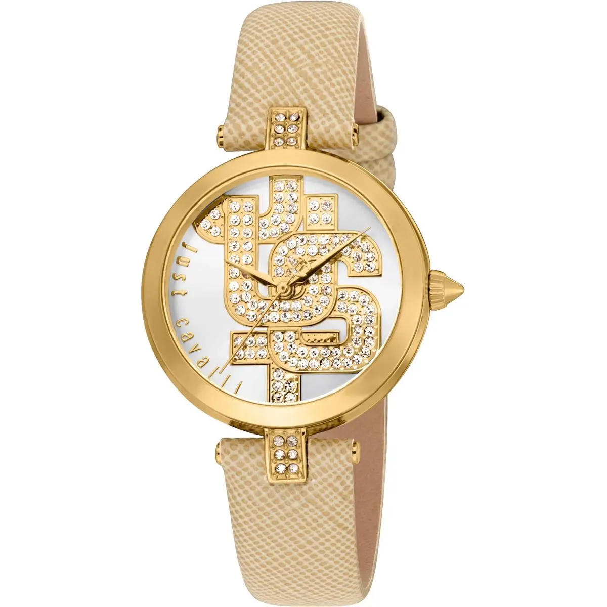 Just Cavalli Women`s Maiuscola Silver Dial Watch - JC1L241L0025
