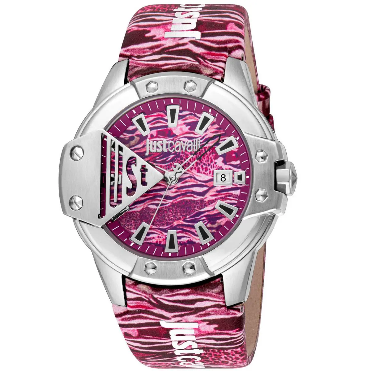 Just Cavalli Women`s Scudo Pink Dial Watch - JC1G260L0015