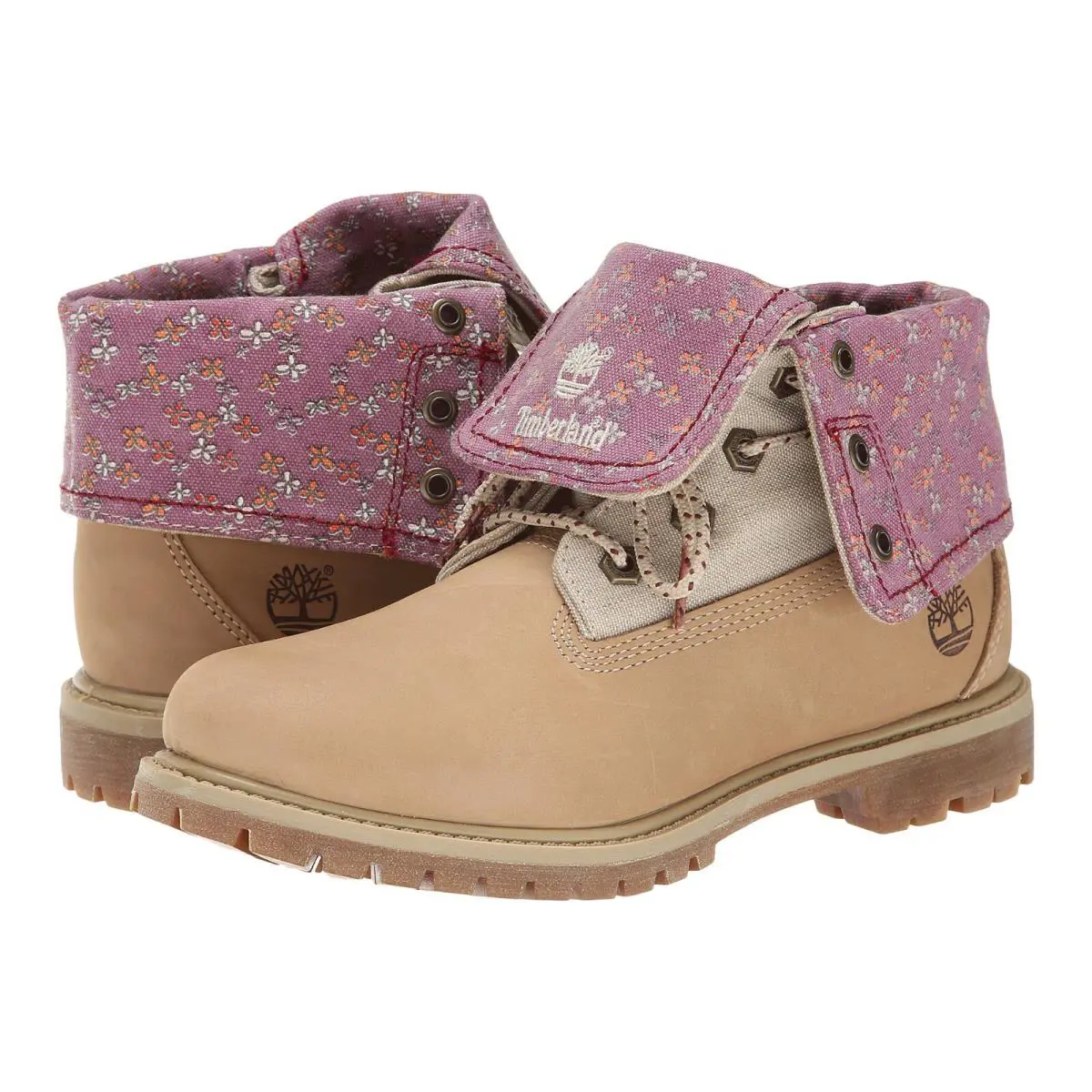 Womens Timberland Roll Top Boots Shoes - 8.5 Wide - Off-white