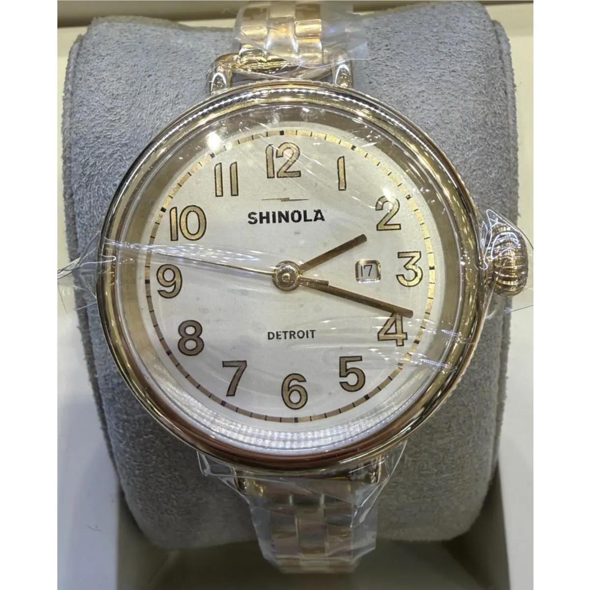 Birdy Silver-tone Dial Pvd Gold Stainless Steel Watch 34mm S0120266178 by Shinola