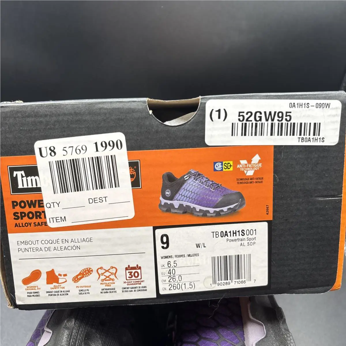 Timberland shoes - Timberland PRO Powertrain Sport SD - Purple (UPC: 190289710667) 4