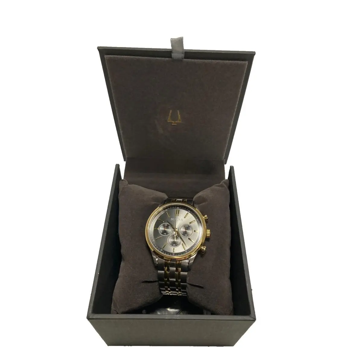 Bulova Men`s Classic Watch Two Tone Analog 98A215 9904461SS Silver Gold