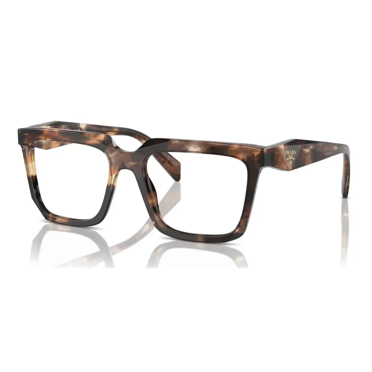Prada PRA19VF 14P1O1 55 Havana Caramel Demo Lens 54 mm Women`s Eyeglasses