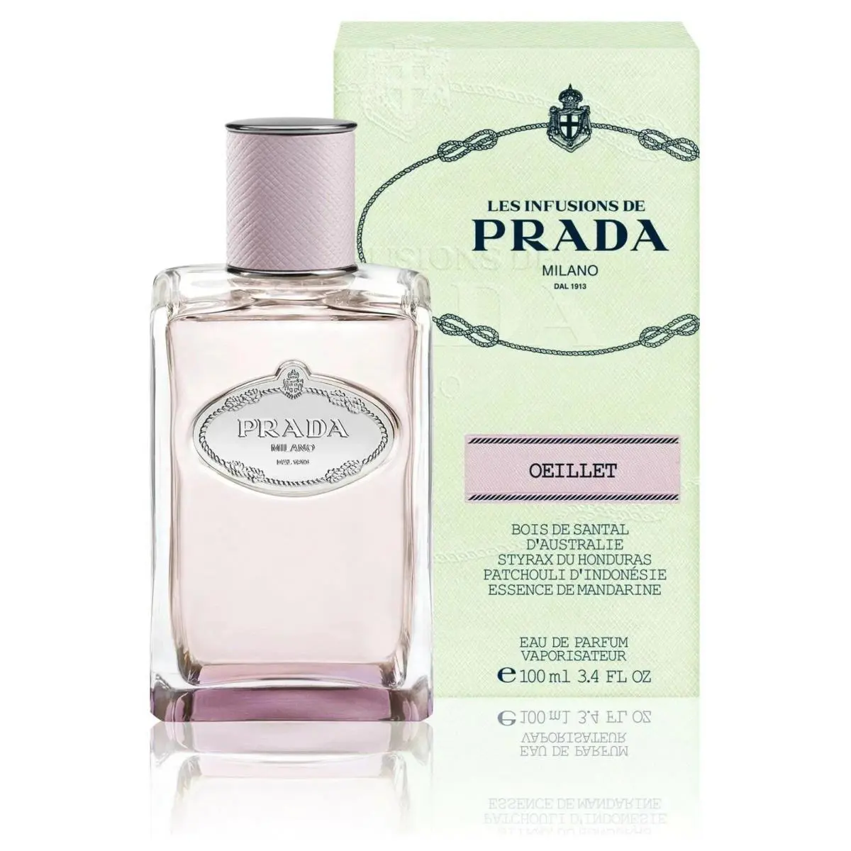 Les Infusions De Oeillet Women Eau de Parfum Prada 3.4 oz / 100 ml Spray Rare