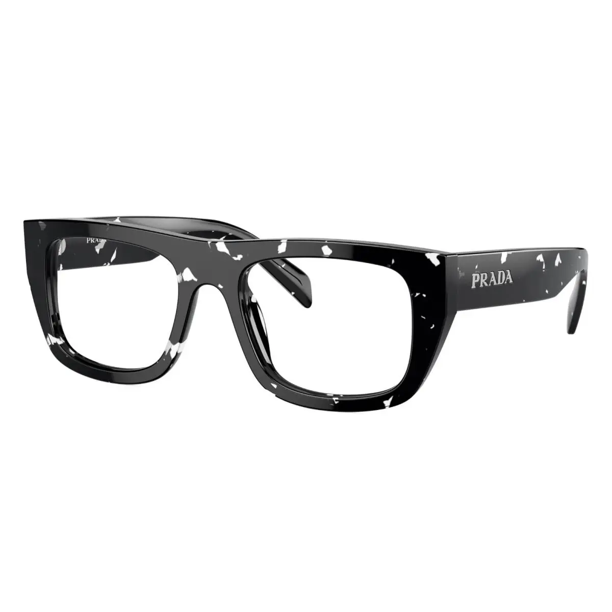 Prada PR A17V 15O1O1 Tortoise Black Women`s 53 mm Eyeglasses Optical Frame
