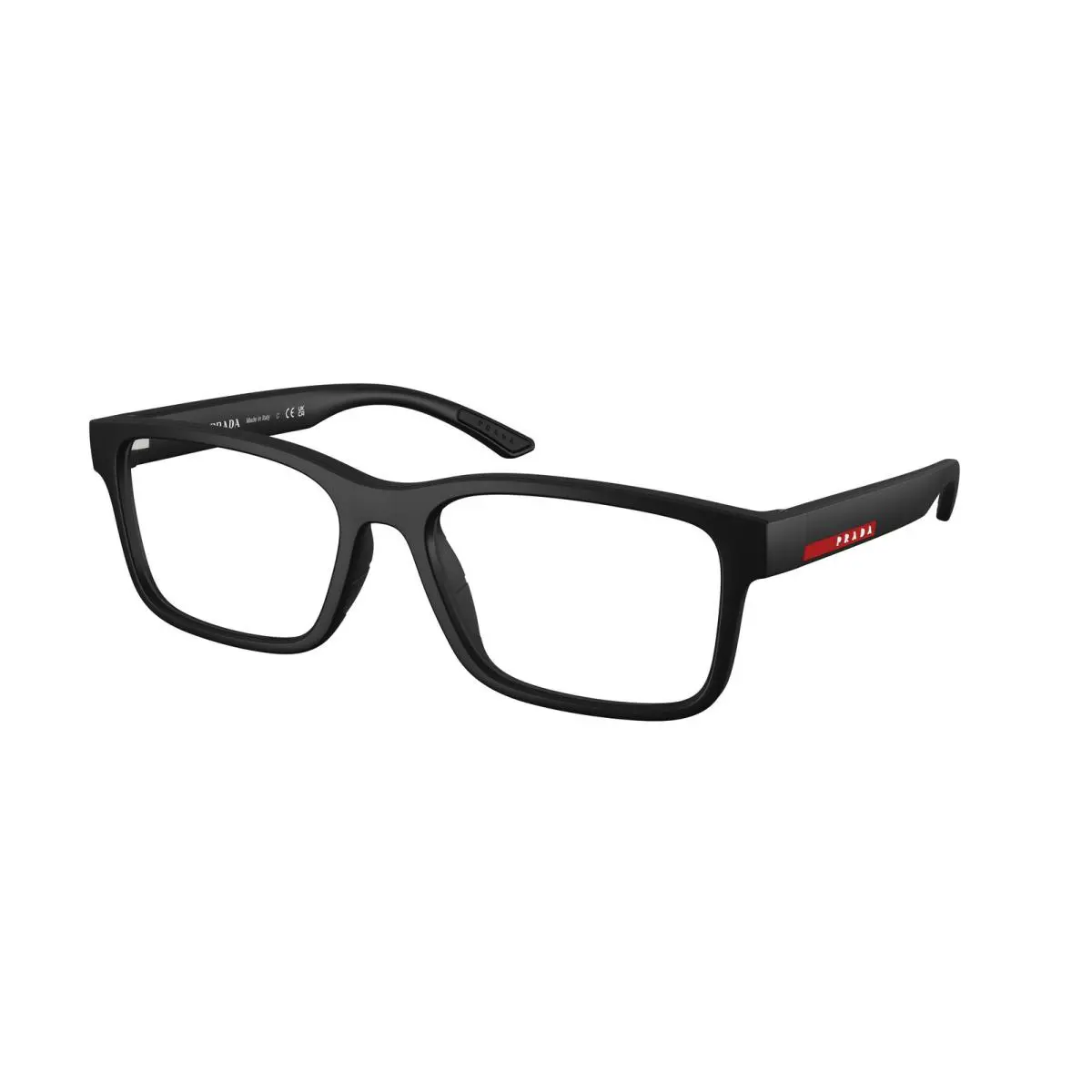 Prada Linea Rossa PS 1RVF Black Rubber DG01O1 Eyeglasses