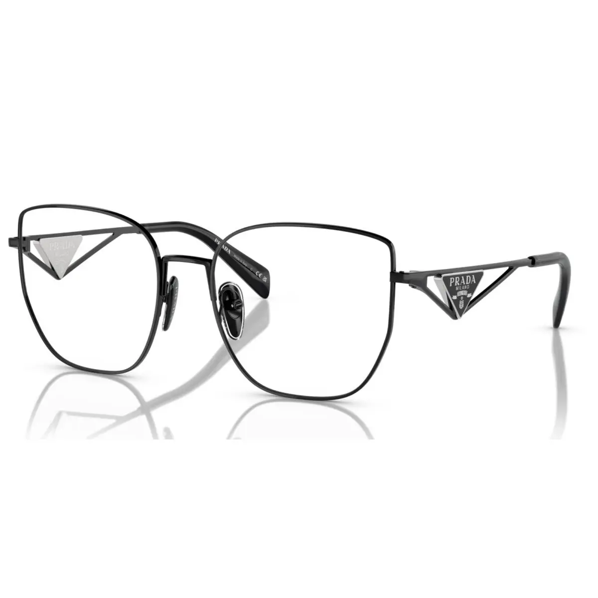Prada PRA54VD 1AB1O1 55 Black Eyeglasses Optical Frame