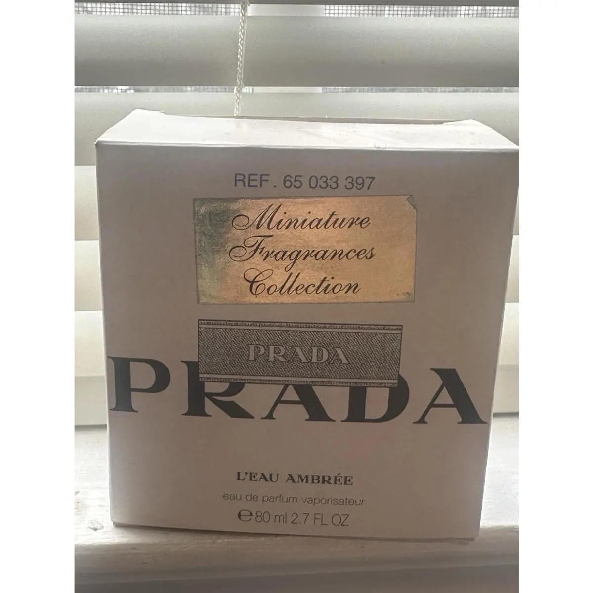 Prada L Eau Ambr e Eau de Parfum 2.7 oz Spray For Women White Box Rare As Shown