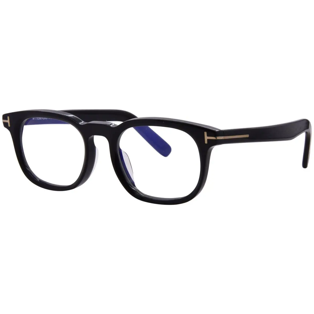 Tom Ford FT5930-D-B 001 Eyeglasses Men`s Black Full Rim Square Shape 52mm