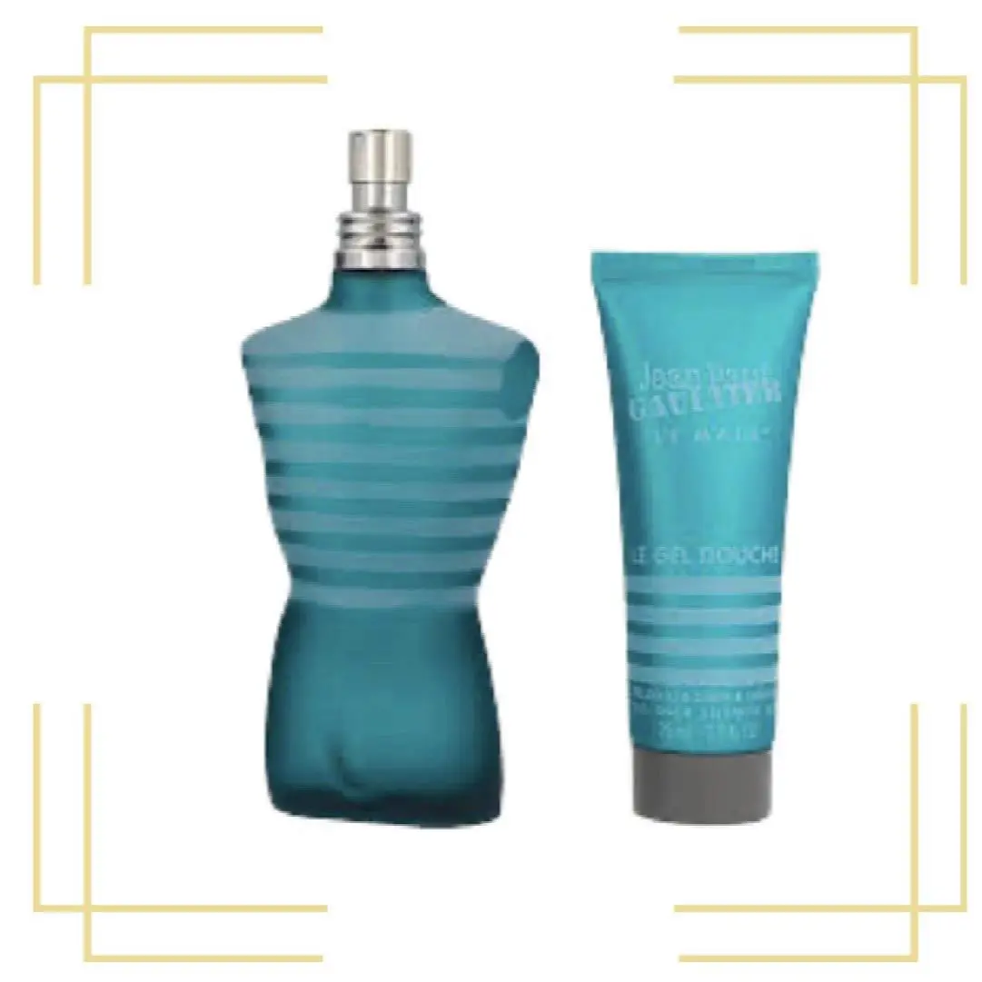 Jean Paul Gaultier Le Male Gift Set For Men 4.2 oz Edt Shower Gel