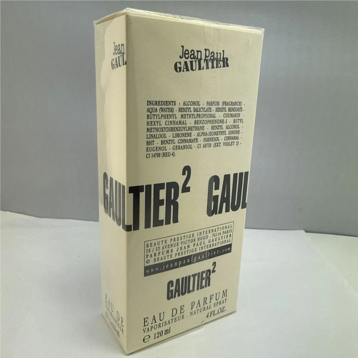 Jean Paul Gaultier 2 Eau de Parfum 4OZ/ 120ml Made IN France