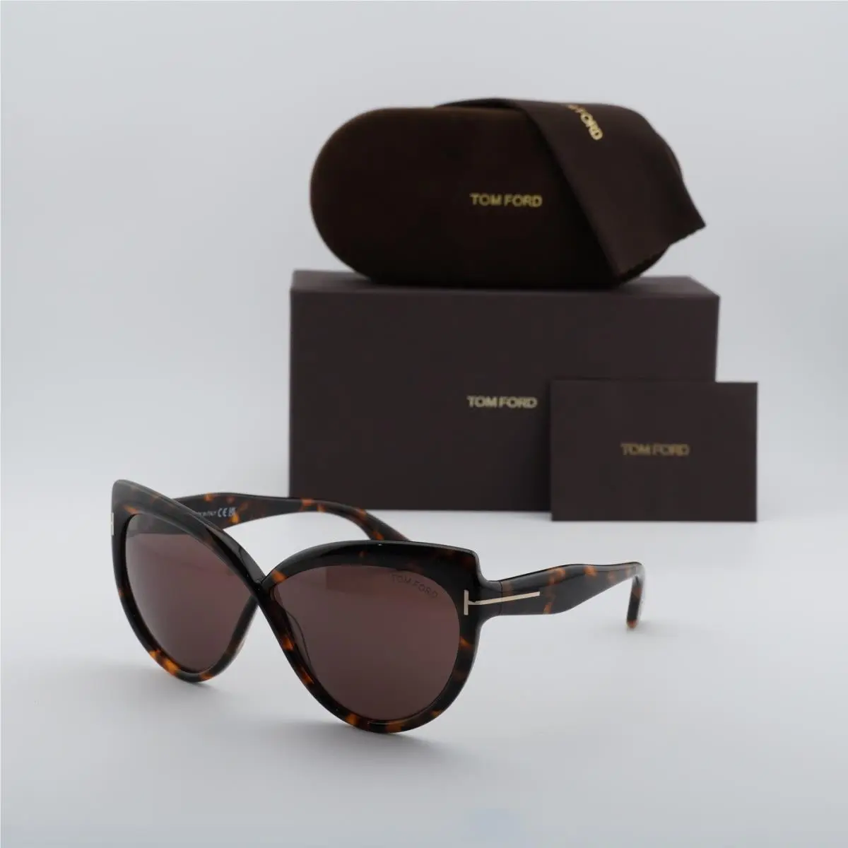 FT1196 52E Dark Havana/brown 65-05-140 Sunglasses by Tom Ford