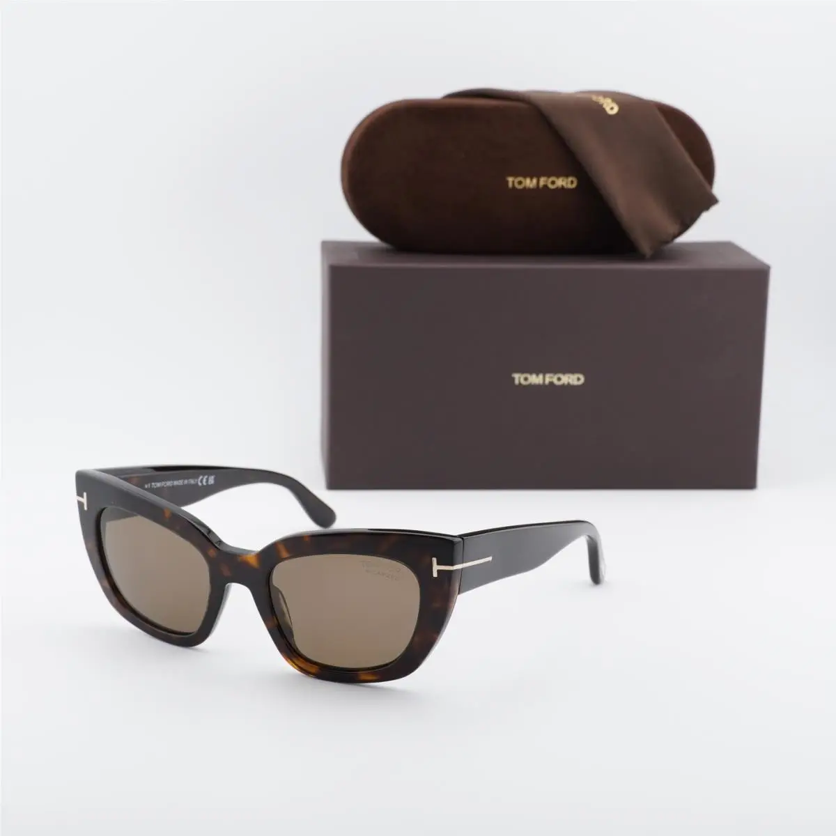 Tom Ford FT1190 52H Dark Havana/brown Polarized 53-21-145 Sunglasses