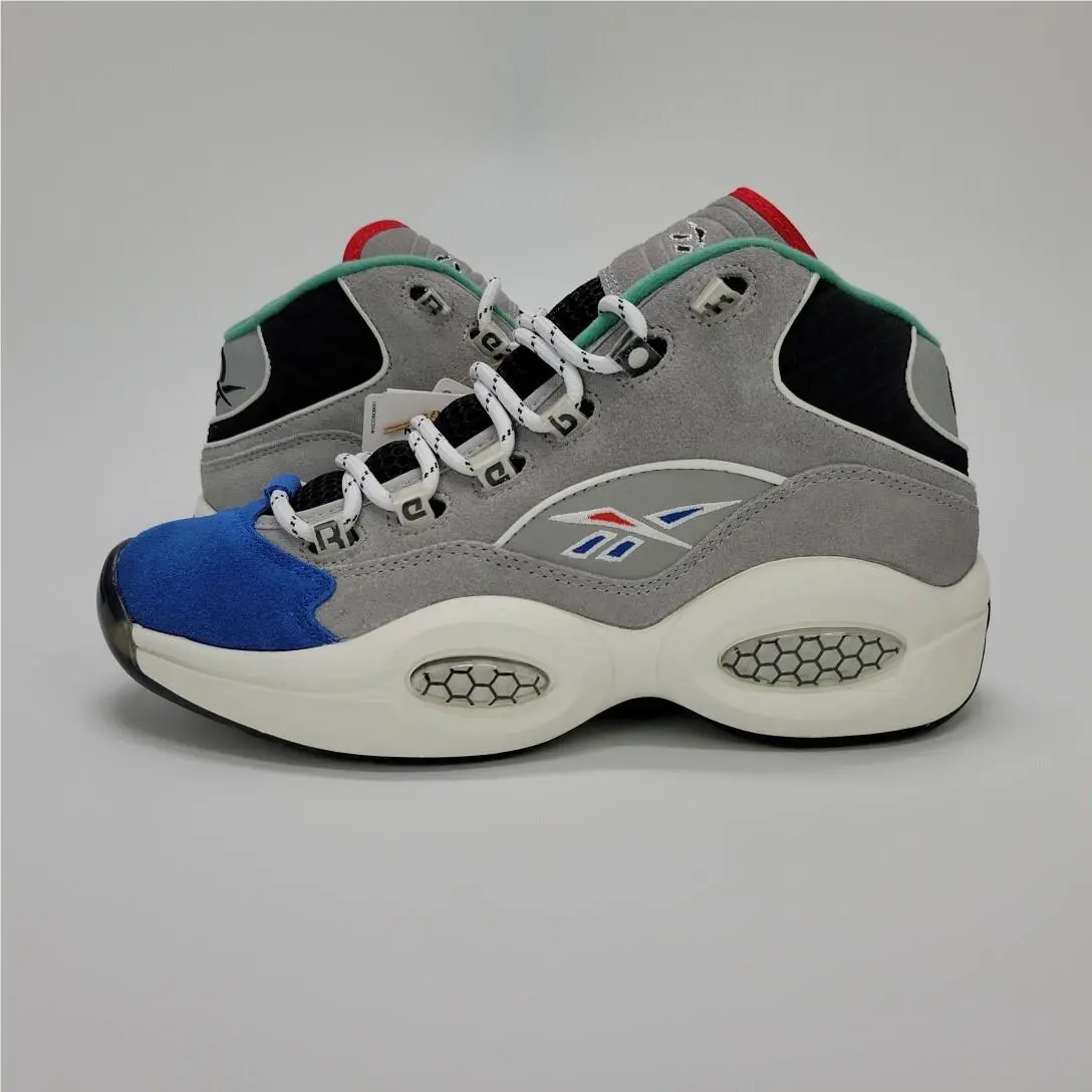 Reebok shoes - Reebok Question Mid - Question Mid - GZ7283 - Mgh Solid Grey / Vector Blue / Black 3