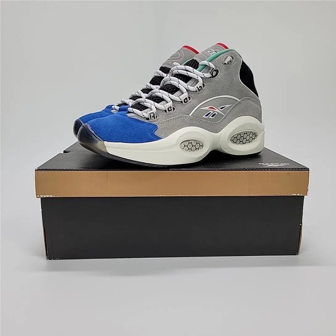 Reebok shoes - Reebok Question Mid - Question Mid - GZ7283 - Mgh Solid Grey / Vector Blue / Black 6