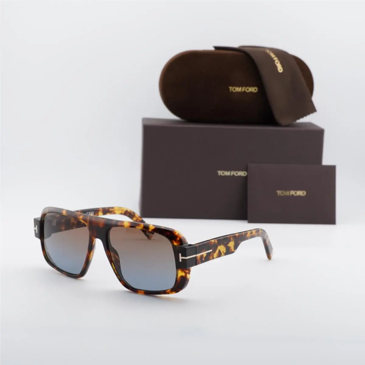 Tom Ford FT1101 52F Dark Havana/brown Gradient 58-15-140 Sunglasses