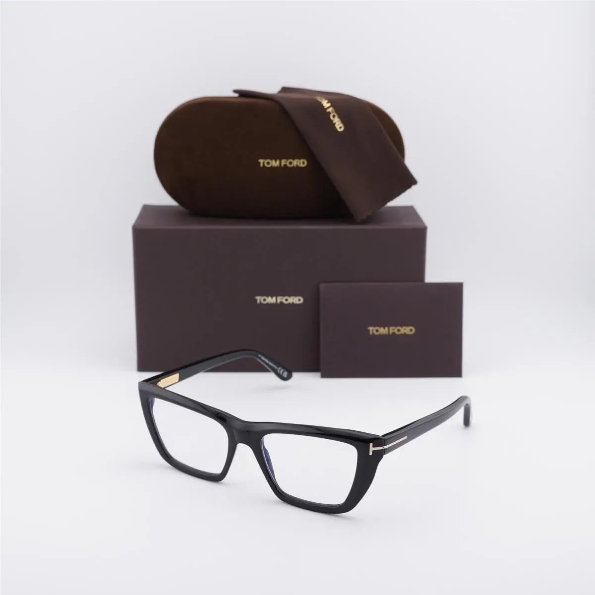 Tom Ford FT6047-B 001 Shiny Black 54mm Eyeglasses