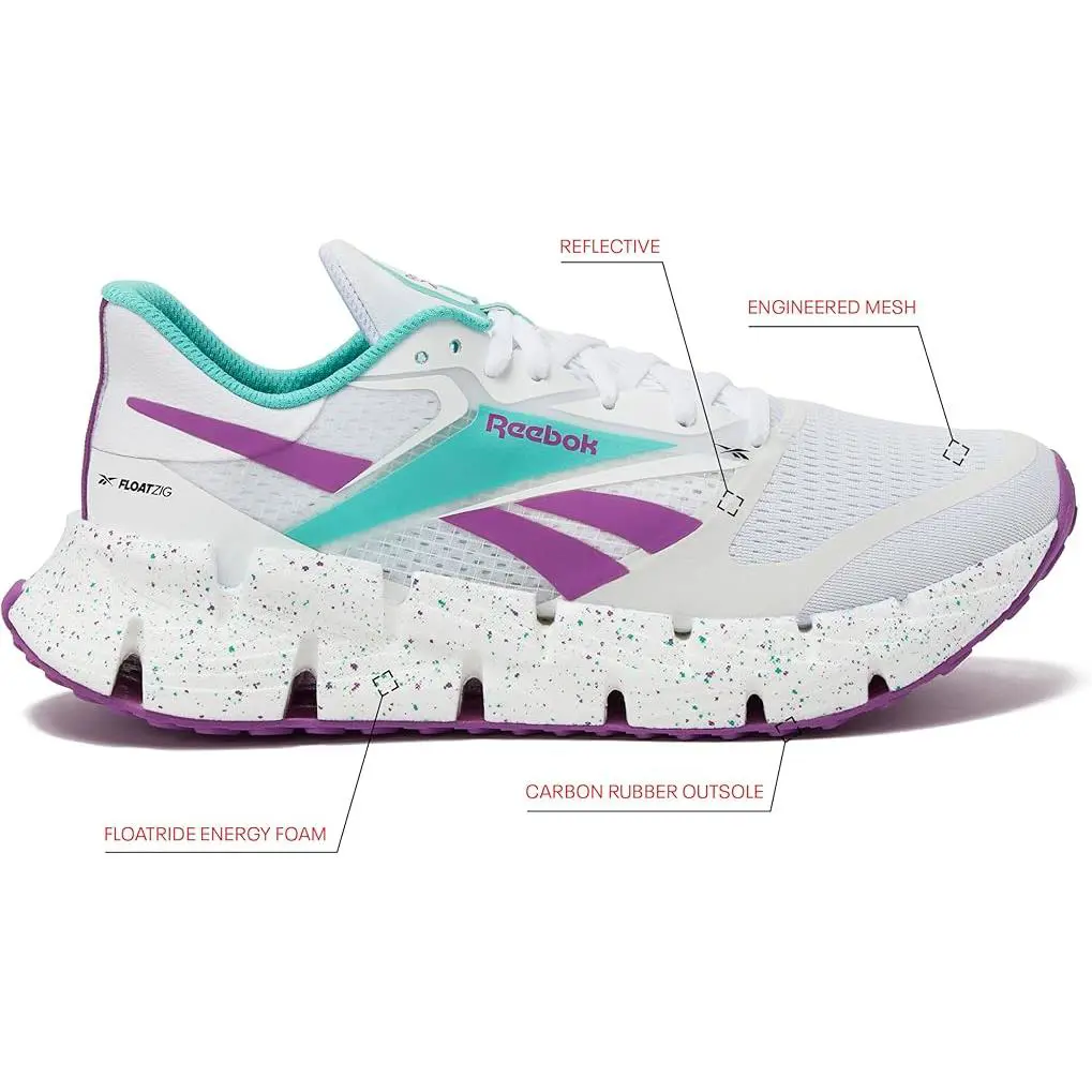Reebok shoes - Athletic - Athletic - Ftwr White/Ai Aqua/Purple Rave 12