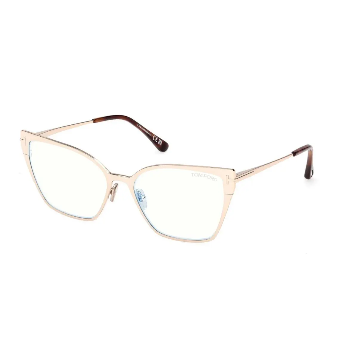 FT6051-B 028 Shiny Rose Gold 56MM Eyeglasses 56-16-145 by Tom Ford