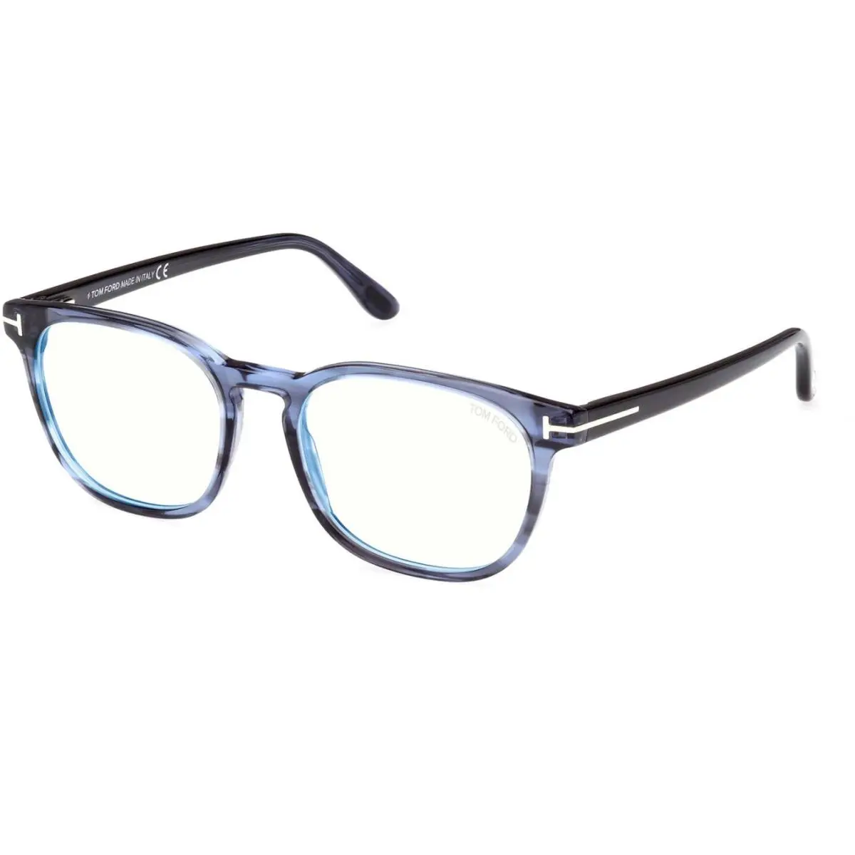 Tom Ford FT5868-B Blue Striped Blue Striped 092 Eyeglasses