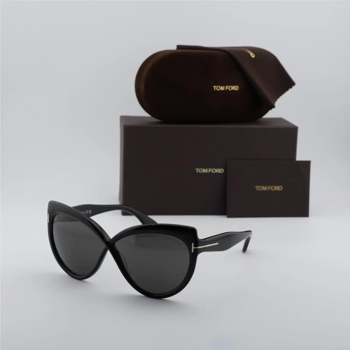 FT1196 01A Shiny Black/smoke 65-05-140 Sunglasses by Tom Ford