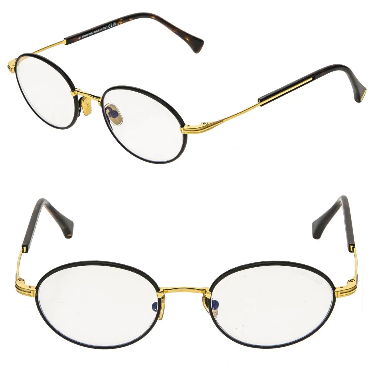 Tom Ford TF5973B 050 Brown Gold Blue Light Block Optical Eyeglass 5973 FT5973