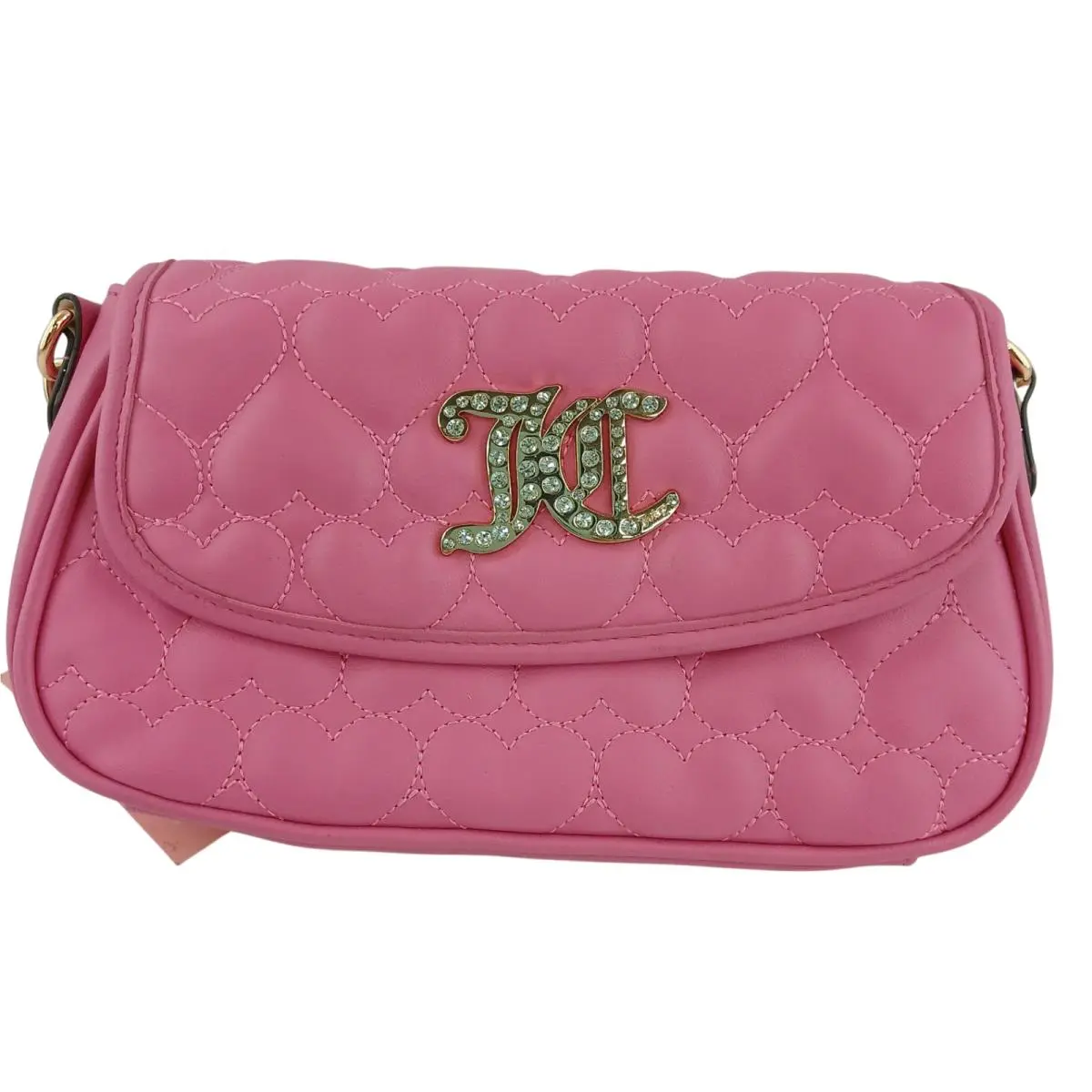 Straight From The Heart Pink Quilted Shoulder Bag Purse KC Logo by Juicy Couture