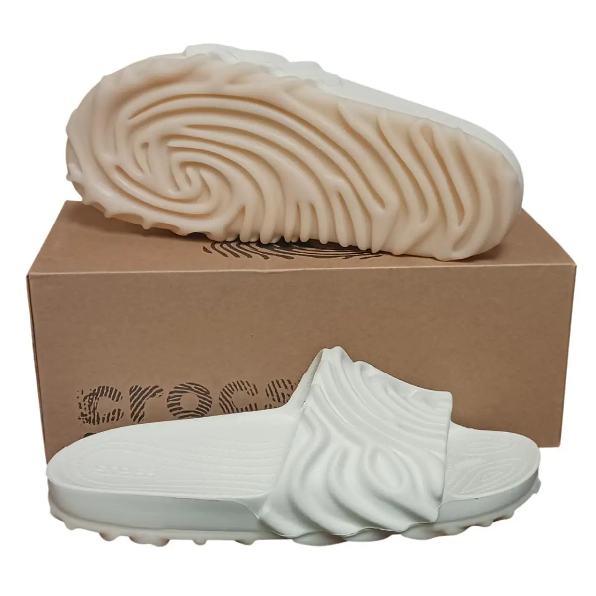 Crocs shoes - Salehe Bembury x Crocs Pollex Slide - 208685-1MC - Beige (UPC: 196265507658) 8