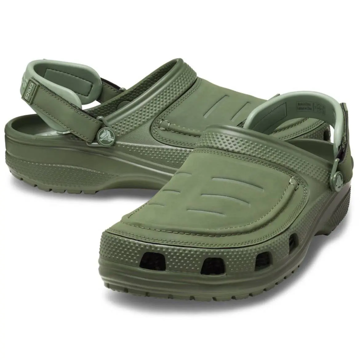 Crocs Yukon Vista II Lite Ride Men`s Army Green Clogs Size Men’s 9