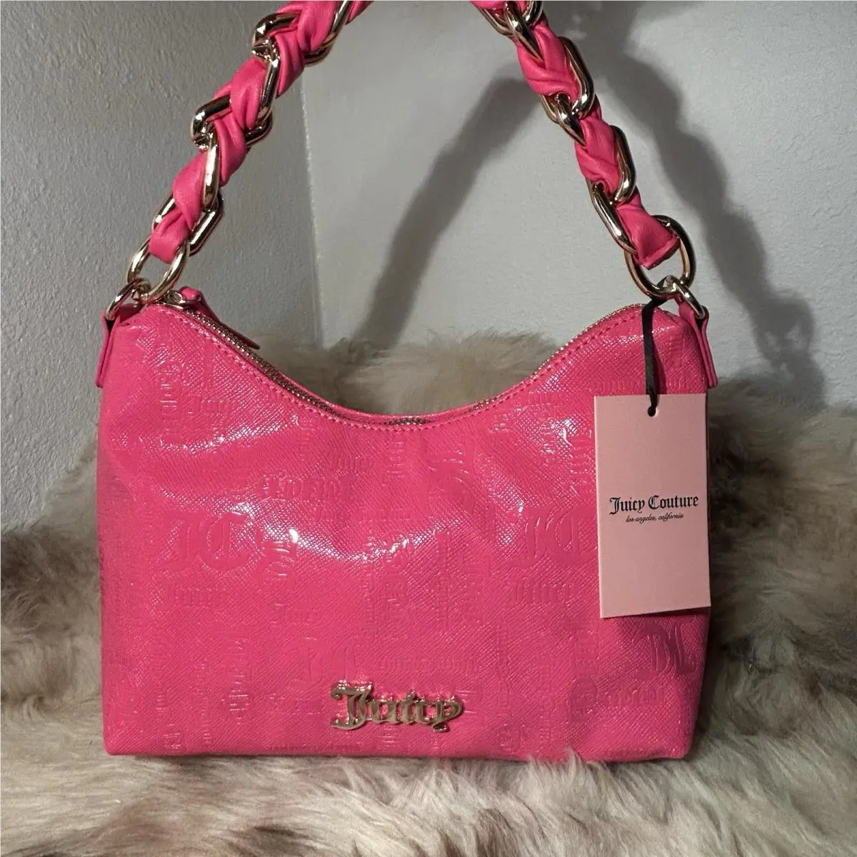 Juicy Couture Enchanted Hobo Shoulder Bag - Pink Flash