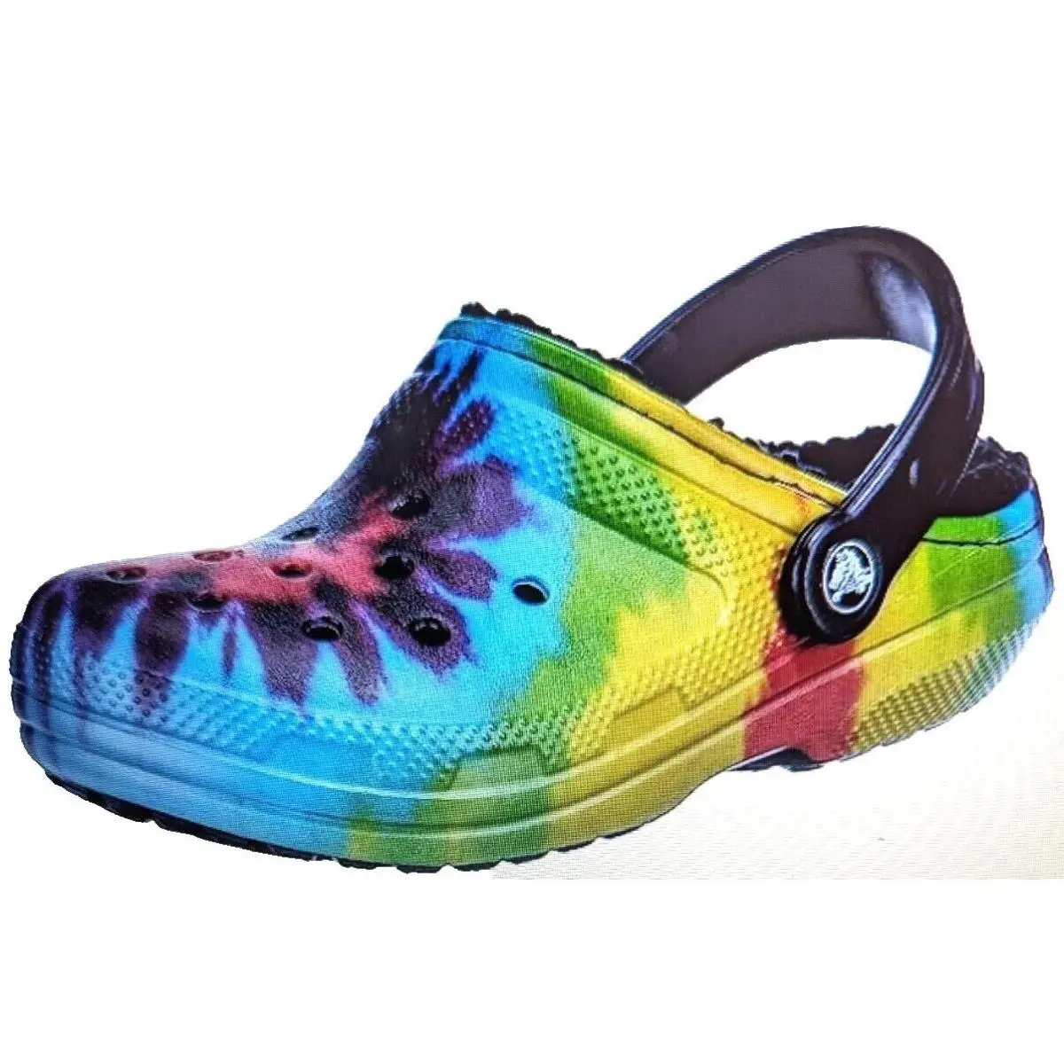 Crocs Unisex-adult Classic Lined Tie-dye Clog Womens Size 4/2 Men in Bag